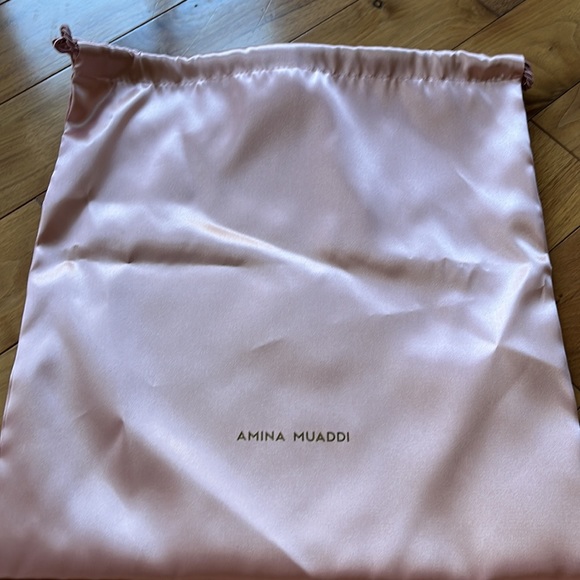 Amina Muaddi Robyn Sandal size 37.5 in black with crystals - Picture 6 of 7